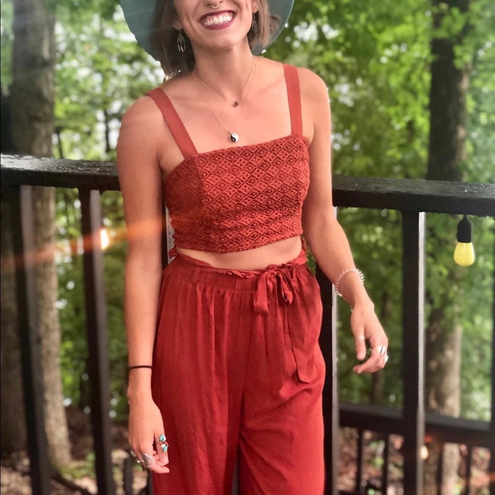two piece pant suit
